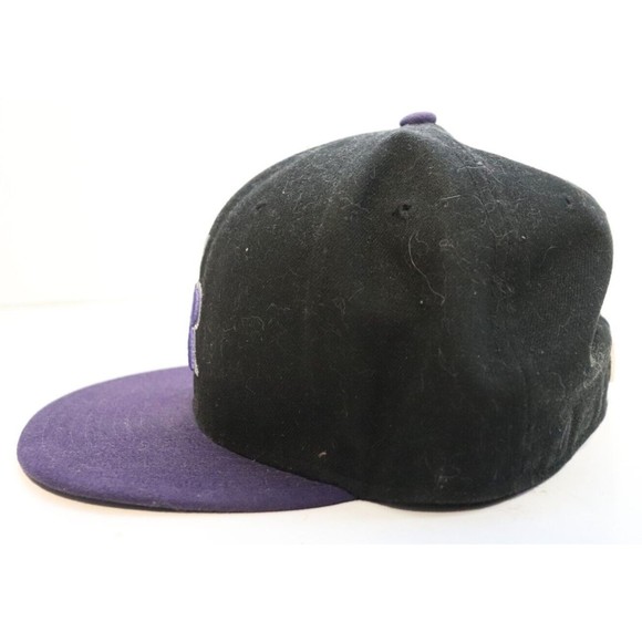 Colorado Rockies Hat Cap New Era Size 7 3/8 Fitted Black On Field Made USA MLB - Picture 2 of 5